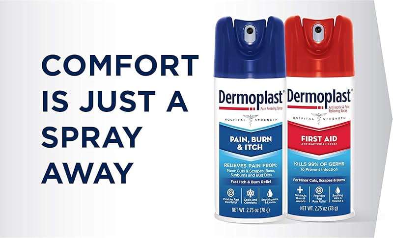 Dermoplast Pain, Burn & Itch Relief Spray for Minor Cuts, Burns and Bug Bites, 2.75 Oz (Packaging May Vary) - Image 9