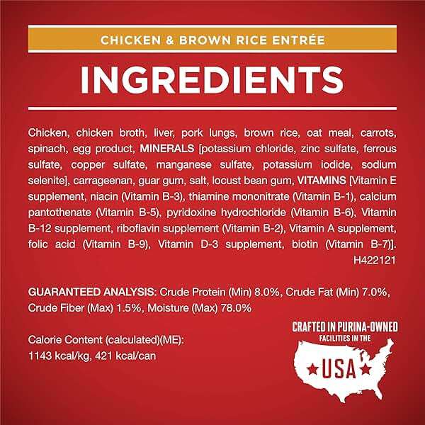 Purina ONE Classic Ground Chicken and Brown Rice, and Beef and Brown Rice Entrees Wet Dog Food Variety Pack - (Pack of 6) 13 oz. Cans - Image 6