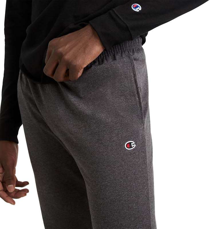 Champion Men's Joggers, Everyday Cotton, Lightweight Lounge Knit Pants for Men, 31" - Image 3