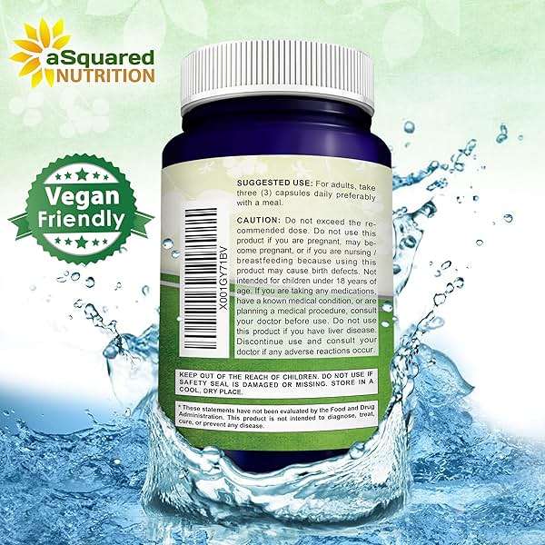 aSquared Nutrition Red Yeast Rice 1800mg - Dietary Supplement Vegan Powder Pills to Support Cardiovascular Health - 180 Veggie Capsules - Image 8