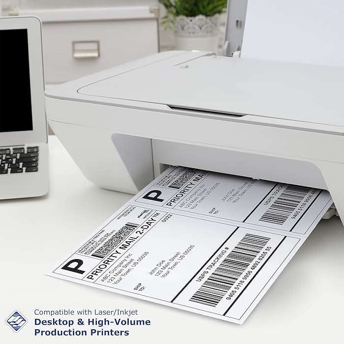 PrintWorks Professional Half Sheet Perforated Paper 8.5” x 11” - Perfect For W-2, 1099, & Statement Use - Made in the USA - 2500 Sheets - 20 lb - A5 Paper - Printer Compatible - White (04116C) - Image 2