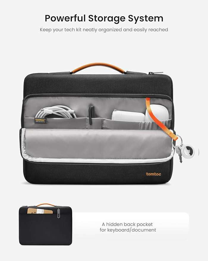 tomtoc 360 Protective Laptop Case for 15-inch New MacBook Air M5/A3448 2026, M4/A3241 M3/A3114 M2/A2941, 15" Microsoft Surface Laptop 7/6, Dell XPS 15 Plus, 15 Inch MacBook Pro, Acer HP Chromebook 14 - Image 6