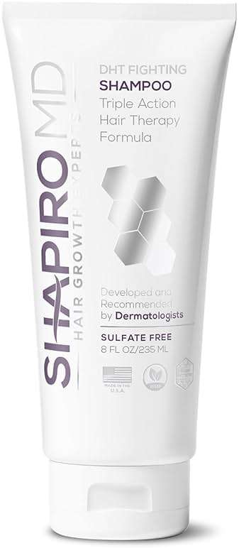 Shapiro MD Hair Growth Experts Hair Loss Shampoo | DHT Fighting Vegan Formula for Thinning Hair Developed by Dermatologists | Experience Healthier, Fuller and Thicker Looking Hair | 1 Month Supply - Image 1
