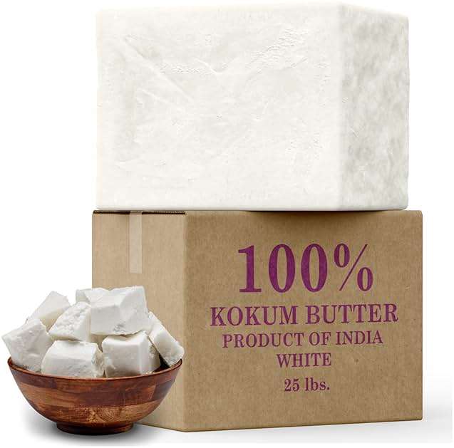 Plant Guru Raw Kokum Butter 8 oz. Jar - 100% Pure Natural Cold Pressed - Great for Skin, Body and Hair Moisturizer, DIY Creams, Balms, Lotions and Soap Making. - Image 5