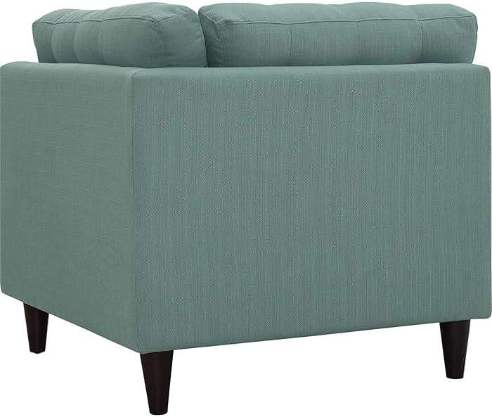 Modway Empress Mid-Century Modern Upholstered Fabric Corner Sofa In Laguna - Image 4