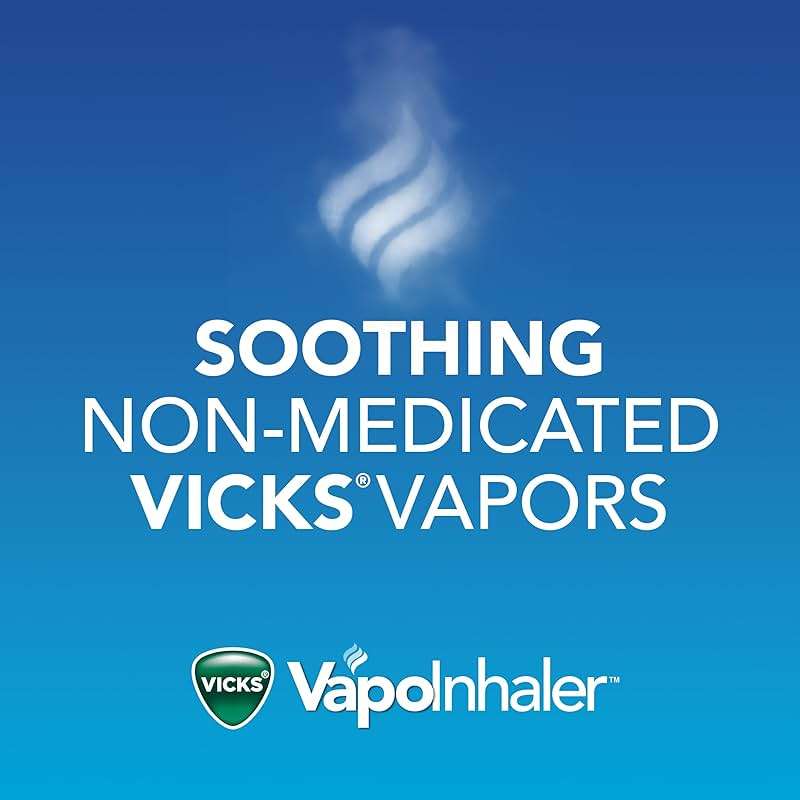 Vicks VapoInhaler, On-the-Go Portable Nasal Inhaler, Non-Medicated, With Refreshing Vicks Vapors, Menthol Scent , 2 Scented Sticks - Image 2