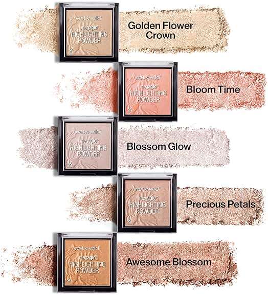 wet n wild MegaGlo Highlighting Powder Warm Gold Golden Flower Crown - Image 10