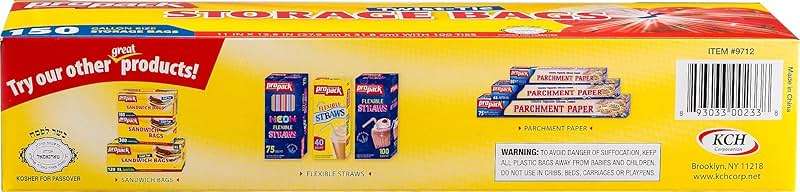 ProPack 1 Gallon Storage Bags with Twist Ties, 600 Count - Clear Plastic Food Storage Bags for Sandwiches, Snacks, Fruit, Produce & Freezer - Image 4