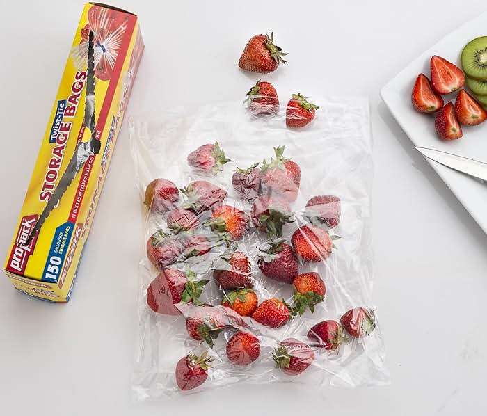 ProPack 1 Gallon Storage Bags with Twist Ties, 600 Count - Clear Plastic Food Storage Bags for Sandwiches, Snacks, Fruit, Produce & Freezer - Image 7