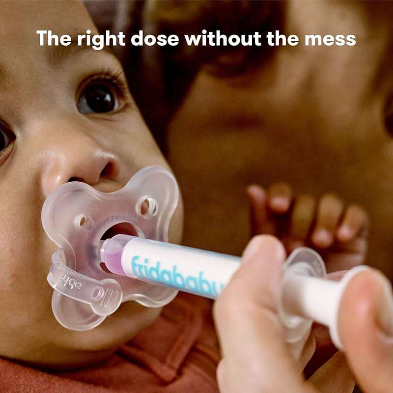 Frida Baby Medicine Pacifier Syringe, Accu-Dose Paci, Medi Frida Dispenser for Mess & Fuss Free Use, Made in USA - Image 2
