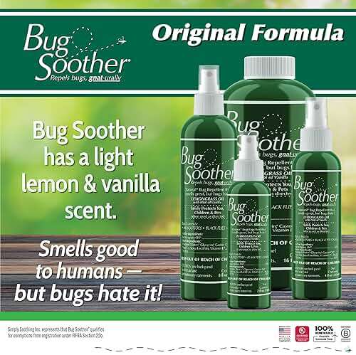 Bug Soother Spray Small Family Pack - Natural Insect, Gnat and Mosquito Repellent & Deterrent with Essential Oils - 100% DEET-Free Safe Bug Spray for Adults, Kids, Pets, & Environment - Made in USA - Image 3