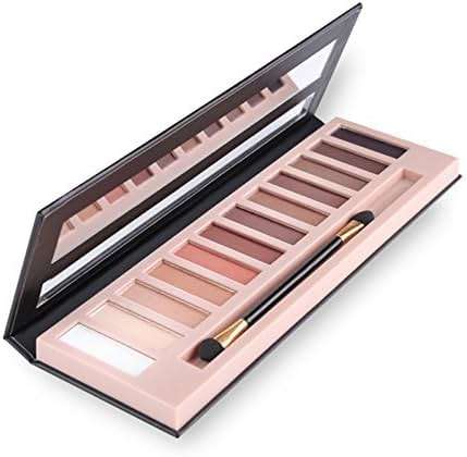 BestLand 2 Pack 12 Colors Makeup Nude Colors Eyeshadow Palette Natural Nude Matte Shimmer Glitter Pigment Eye Shadow Pallete Set Waterproof Smokey Professional Beauty Makeup Kit (2 PCS) - Image 6