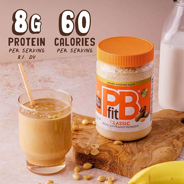 PBfit 15 Ounce Classic Peanut Butter Powder, Powdered Peanut Butter Spread From Real Roasted Peanuts, 8g of Protein 8% DV, Gluten-Free, 60 calories, 87% less fat (Pack of 1) - Image 2