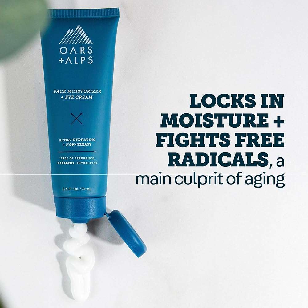 Oars + Alps Anti-Aging Face Moisturizer & Eye Cream, Hydrating Skin Moisturizer with Shea Butter and Jojoba Oil, Lightweight, Non Greasy, Vegan, Gluten Free - Image 5