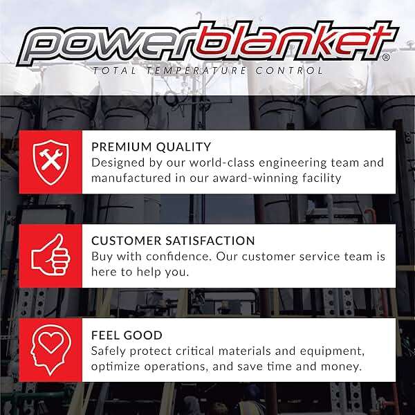 Powerblanket WX05 5 gal Bucket Wax and Glycerin Heating Blanket, 200 Degree F, 120V, 175W, Ideal Heating Solution for Candle and Soap Makers, 0.75", Light Gray - Image 3