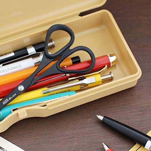ALLEX Small Black Scissors for Office 5.5" [Non-Stick], All Purpose Slim & Thin Low Profile Scissors, Made in JAPAN, All Metal Japanese Stainless Steel Blade with Non-Slip Soft Ring, Black - Image 3