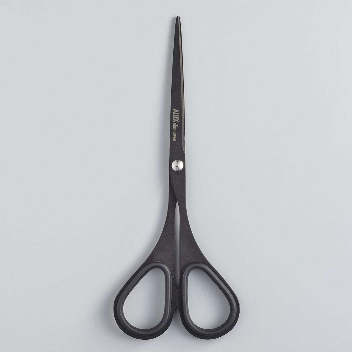 ALLEX Small Black Scissors for Office 5.5" [Non-Stick], All Purpose Slim & Thin Low Profile Scissors, Made in JAPAN, All Metal Japanese Stainless Steel Blade with Non-Slip Soft Ring, Black - Image 5