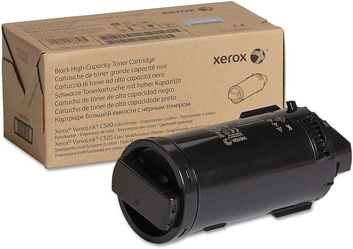 Xerox VersaLink C500/C505 Black High Capacity Toner Cartridge (12,100 Pages) - 106R03869 - Image 1