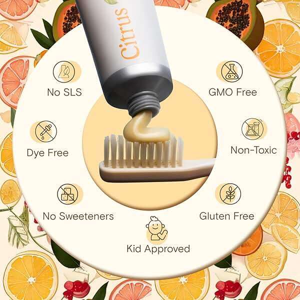 Revitin Toothpaste | Fluoride-Free Prebiotic Citrus Tooth Gel | No SLS, Gluten Free, Dye Free, GMO Free, No Sweeteners | Non-Toxic, Kid Approved - Image 7