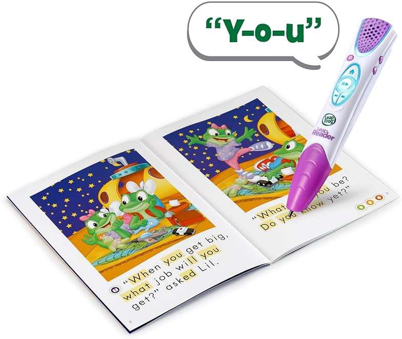 LeapFrog LeapReader System Learn-to-Read 10 Book Mega Pack, Pink - Image 5