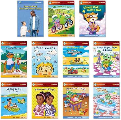LeapFrog LeapReader System Learn-to-Read 10 Book Mega Pack, Pink - Image 6