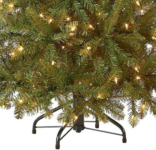 National Tree Company 4 ft Pre-Lit Dunhill Fir Mini Artificial Christmas Tree, 200 Warm White LED Lights, 559 Tips, Includes Stand, Green - Image 5