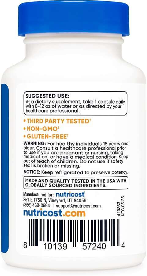 Nutricost Probiotic Complex - 50 Billion CFU, 60 Capsules - Probiotic for Men and Women - Vegetarian Capsules, Non-GMO, Gluten Free - Image 4