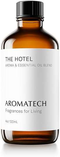 AromaTech The Hotel Aroma Essential Oil Blend: Luxury Hotel Inspired Aromatherapy with Lemon, Lavender, Peach & Pine for Ultrasonic Diffusers & Nebulizers (120 mL, The Hotel) - Image 1