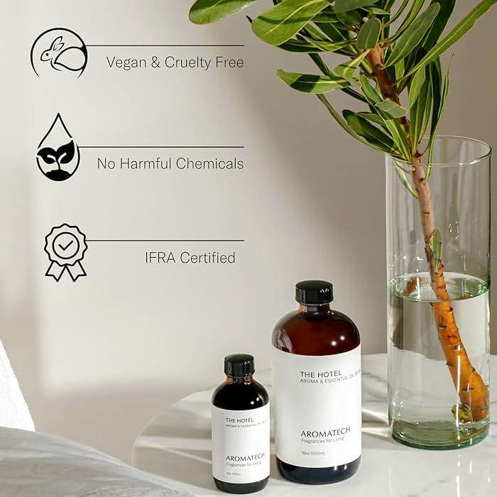 AromaTech The Hotel Aroma Essential Oil Blend: Luxury Hotel Inspired Aromatherapy with Lemon, Lavender, Peach & Pine for Ultrasonic Diffusers & Nebulizers (120 mL, The Hotel) - Image 5