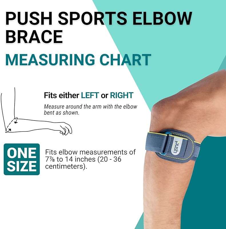 Push Sports Elbow Brace – For Tennis Elbow or Golfer’s Elbow - Image 3