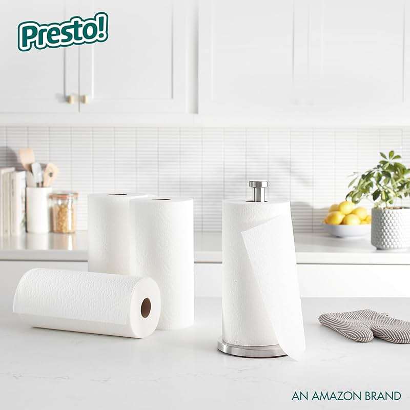 Amazon Brand - Presto! Ultra-Strong Premium Paper Towels, 158 Sheet Huge Roll - Flex-a-Size, 12 Rolls (2 Packs of 6), Equivalent to 38 Regular Rolls, White - Image 2