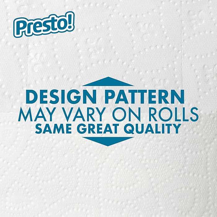 Amazon Brand - Presto! 2-Ply Ultra-Soft Toilet Paper, Septic-Safe, 24 Family Mega Rolls = 120 Regular Rolls, 308 Sheets, Unscented, Pack of 4 - Image 2