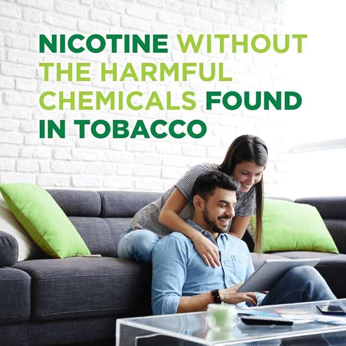 Amazon Basic Care Nicotine Polacrilex Coated Gum, 4 mg, Cool Mint Flavor, Stop Smoking Aid, Quit Smoking, Reduce Withdrawal Symptoms, 20 Count - Image 6