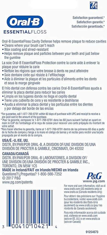 Oral-B EssentialFloss Cavity Defense Dental Floss, 50 M, 2 Pack - Image 2