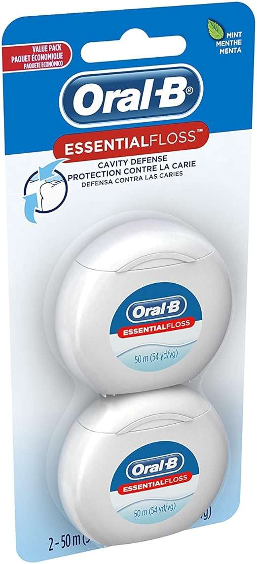Oral-B EssentialFloss Cavity Defense Dental Floss, 50 M, 2 Pack - Image 3