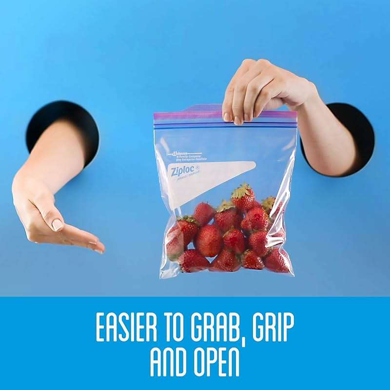 Ziploc Storage Bags with New Grip 'n Seal Technology, For Food, Sandwich, Organization and More, Gallon, 19 Count - Image 9