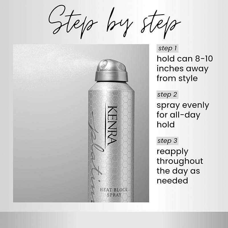 Kenra Platinum Heat Block Spray 22 | Heat Protecting Hairspray | High Hold For Ultimate Style Longevity | Clean Release From Hot Tools | All Hair Types - Image 4