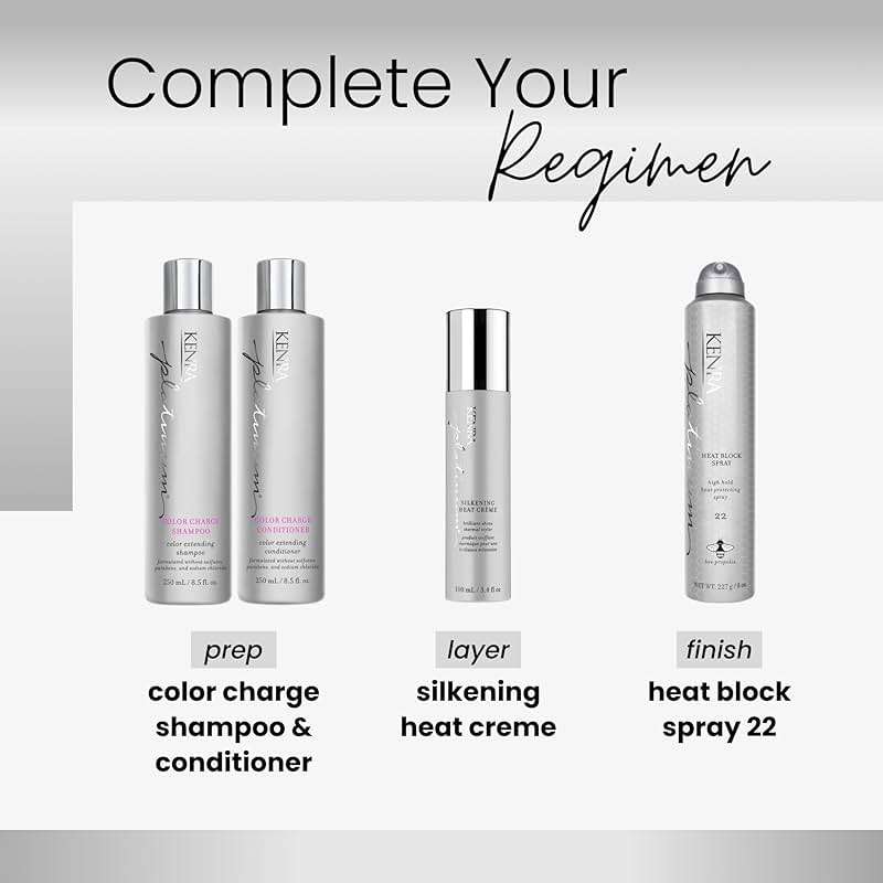 Kenra Platinum Heat Block Spray 22 | Heat Protecting Hairspray | High Hold For Ultimate Style Longevity | Clean Release From Hot Tools | All Hair Types - Image 5