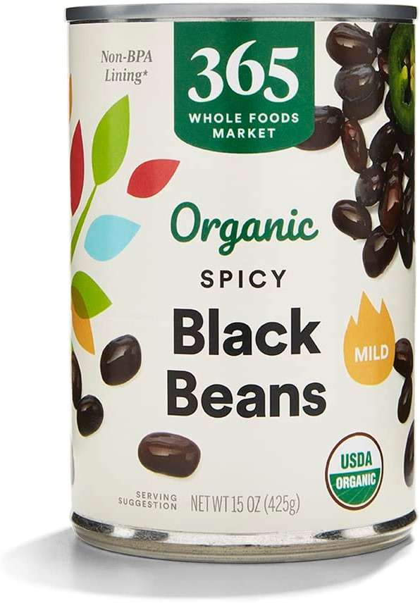 365 by Whole Foods Market, Organic Spicy Black Beans, 15 Ounce - Image 1