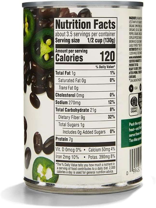 365 by Whole Foods Market, Organic Spicy Black Beans, 15 Ounce - Image 2