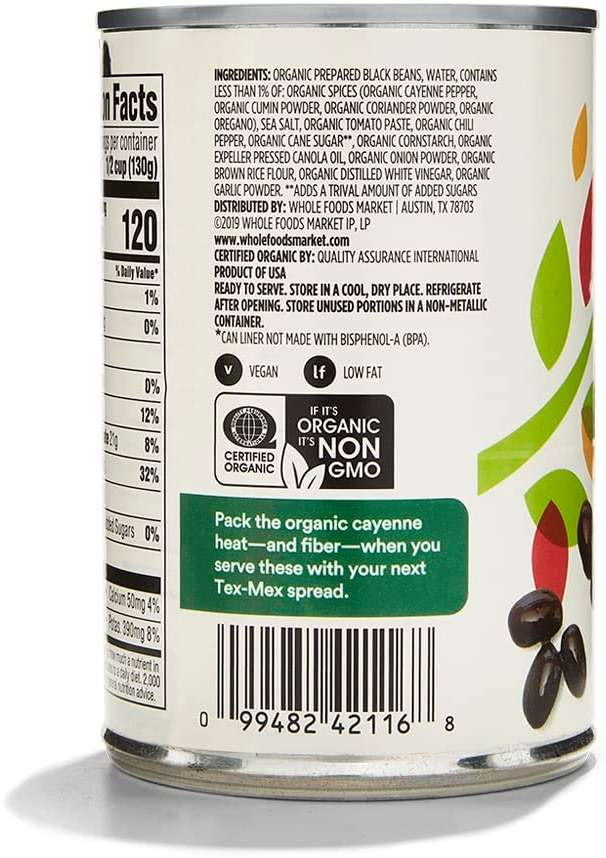365 by Whole Foods Market, Organic Spicy Black Beans, 15 Ounce - Image 5
