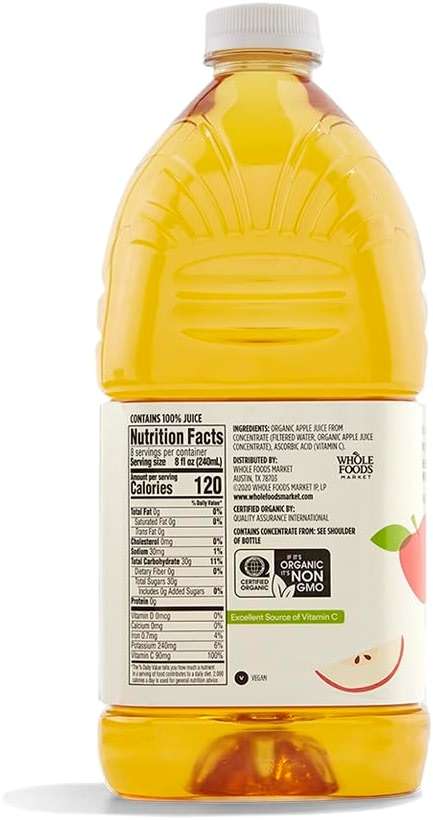 365 by Whole Foods Market, Organic Apple Juice, 64 Fl Oz - Image 2