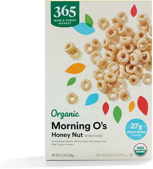 365 by Whole Foods Market, Organic Honey And Nut Morning O's Cereal, 12.2 Ounce - Image 1