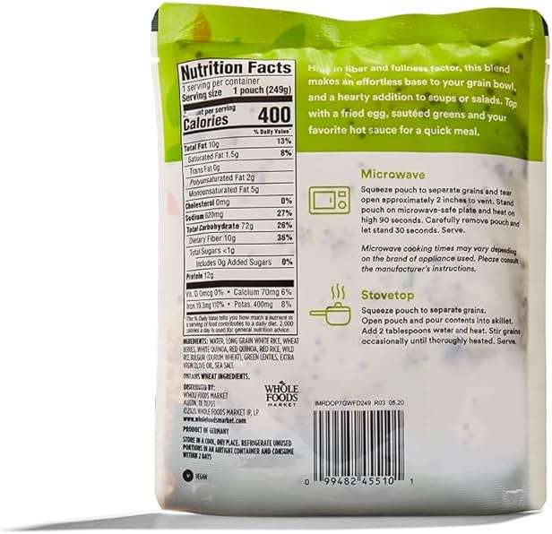 365 by Whole Foods Market, 7 Grain Lentil Blend, 8.8 Ounce - Image 2