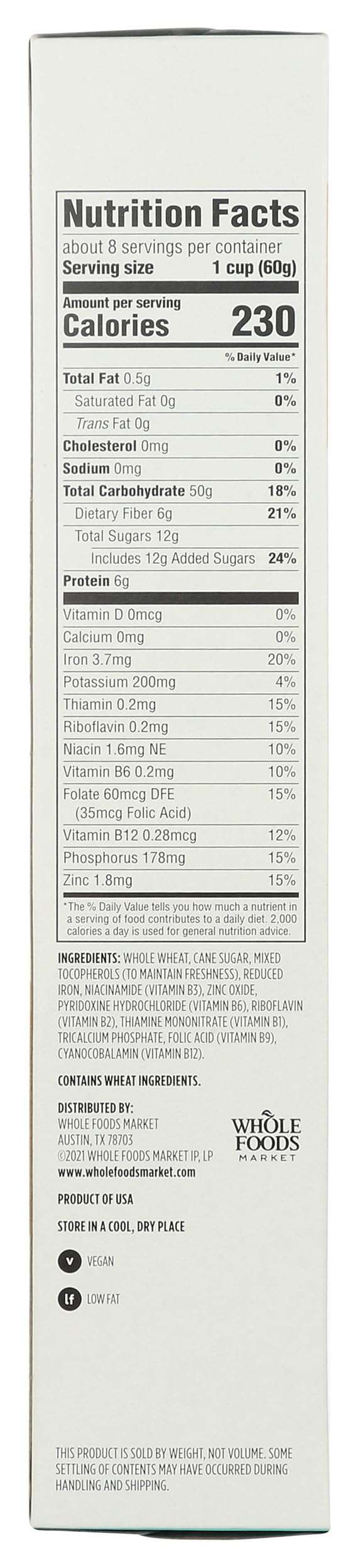 365 by Whole Foods Market, Frosted Wheat Squares Cereal, 16 Ounce - Image 2