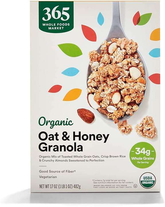 365 by Whole Foods Market, Organic Oat & Honey Granola, 17 Ounce - Image 1