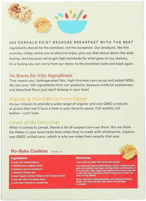 365 by Whole Foods Market Organic Honey Flakes And Oat Clusters, 12 OZ - Image 3