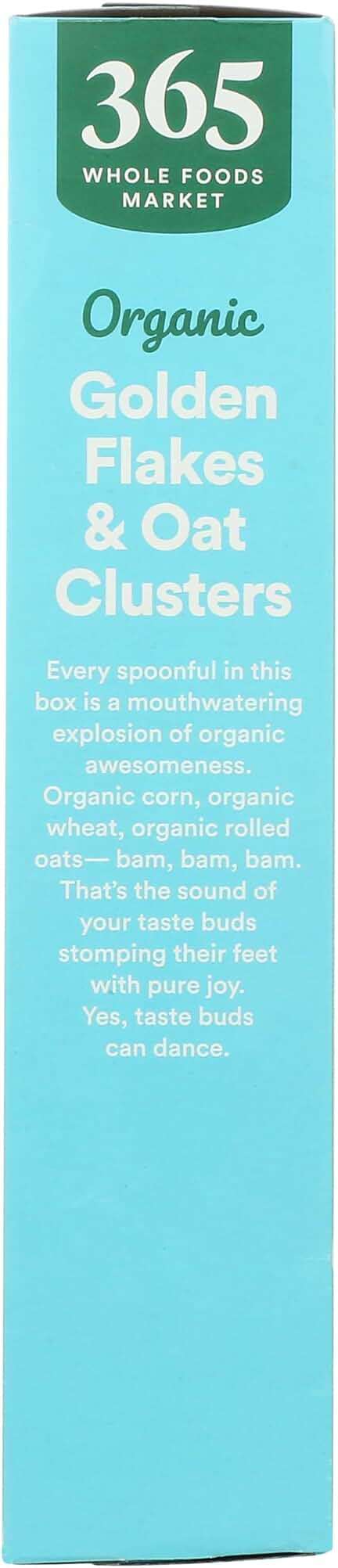 365 by Whole Foods Market Organic Honey Flakes And Oat Clusters, 12 OZ - Image 5