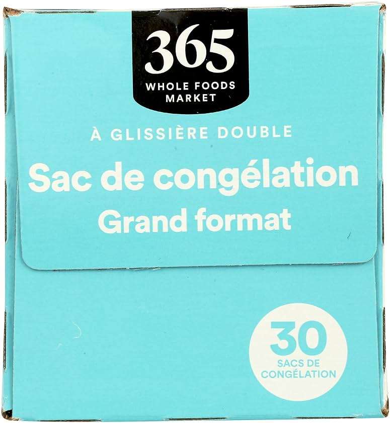 365 by Whole Foods Market, Gallon Size Freezer Bags, Double Zipper, 30 Count - Image 3