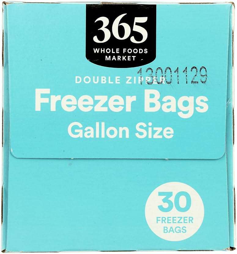 365 by Whole Foods Market, Gallon Size Freezer Bags, Double Zipper, 30 Count - Image 4